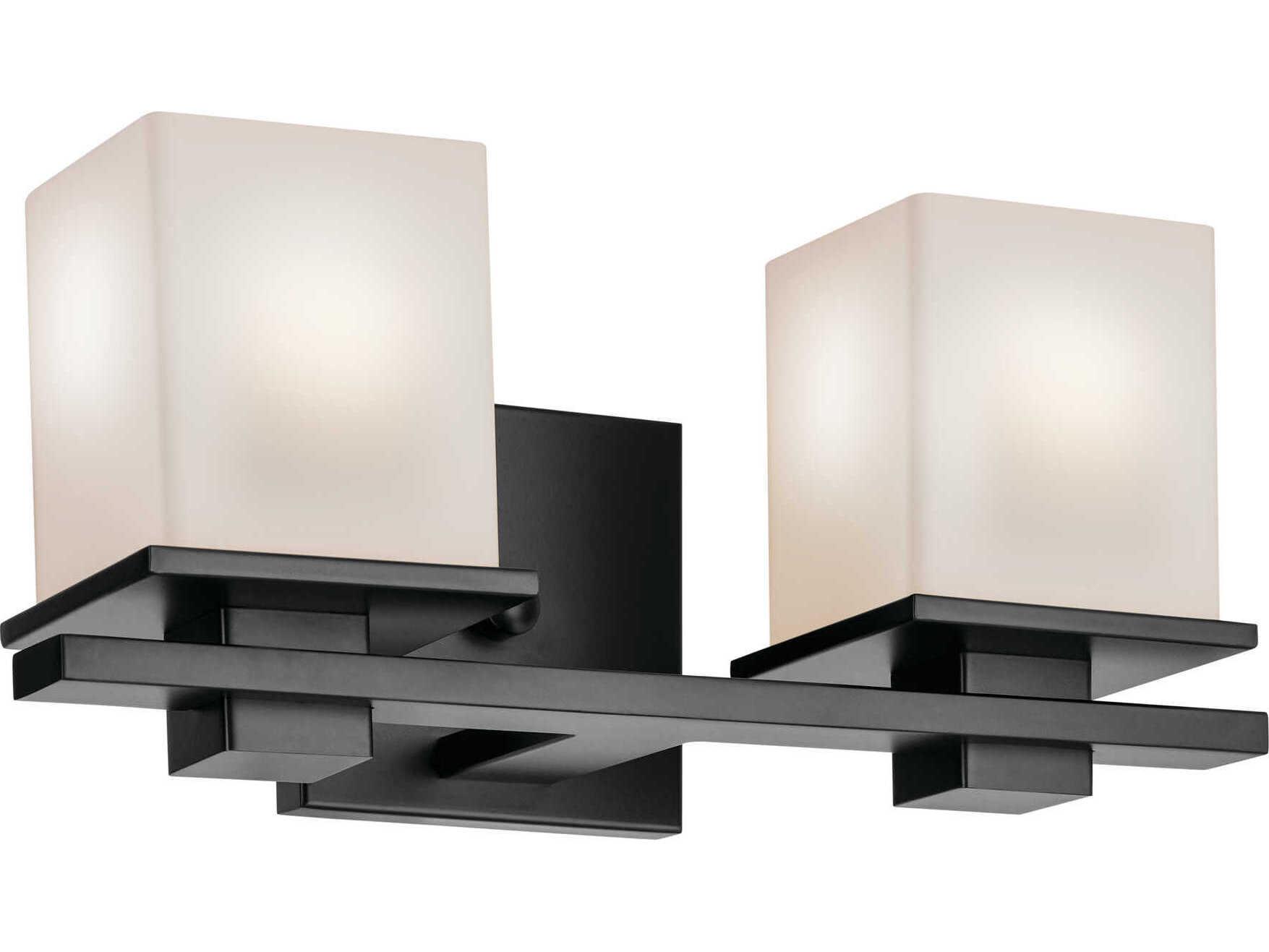 Kichler Tully 2-Light Black Vanity Light