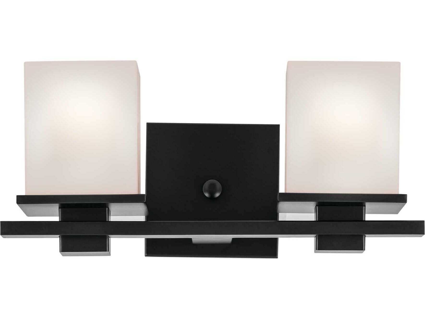 Kichler Tully 2-Light Black Vanity Light