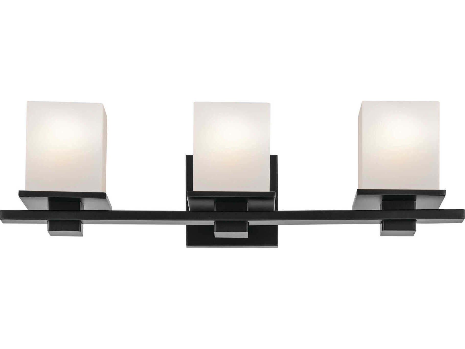 Kichler Tully 3-Light Black Vanity Light