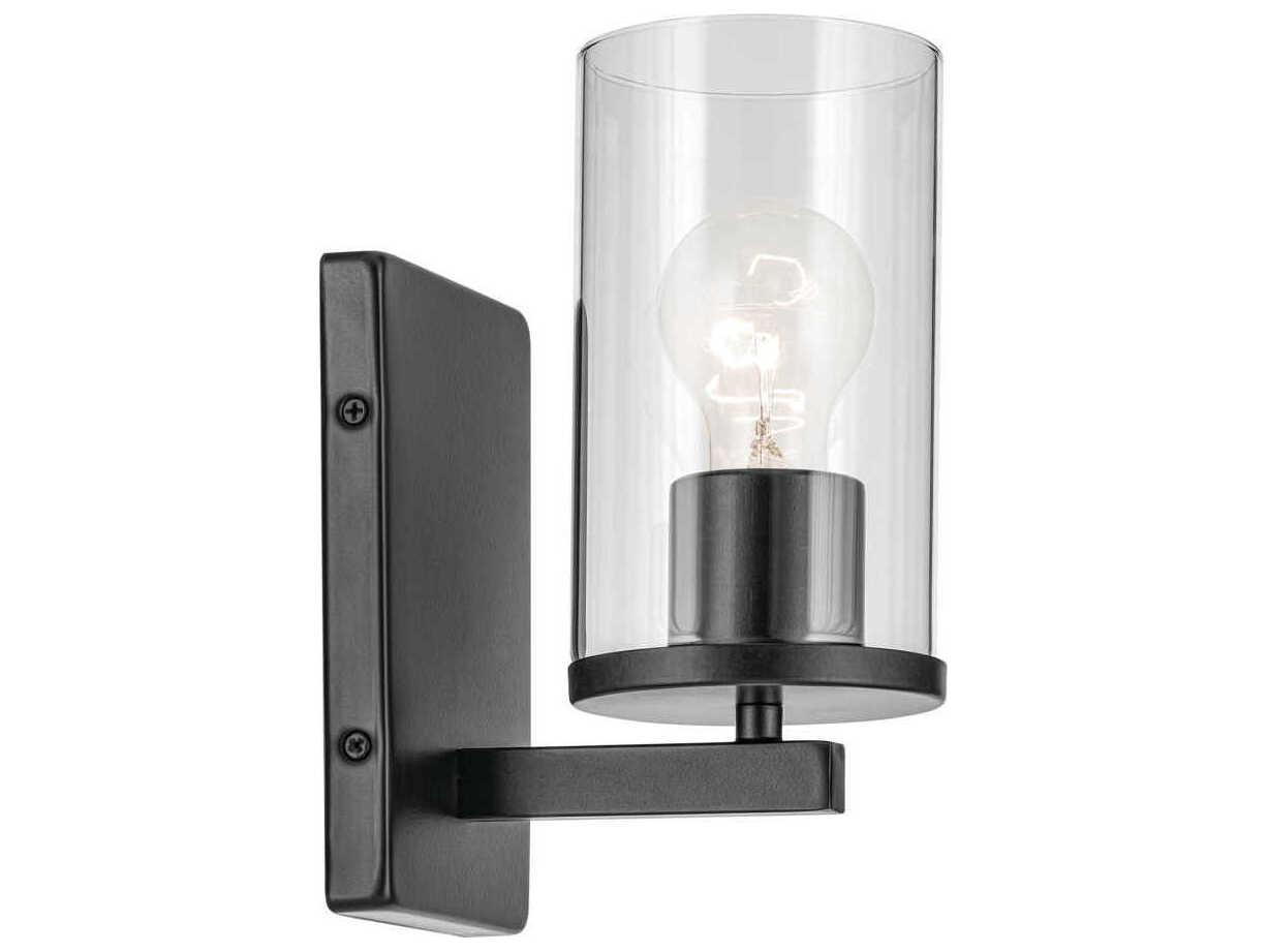 Kichler Crosby 1-Light Black Wall Sconce