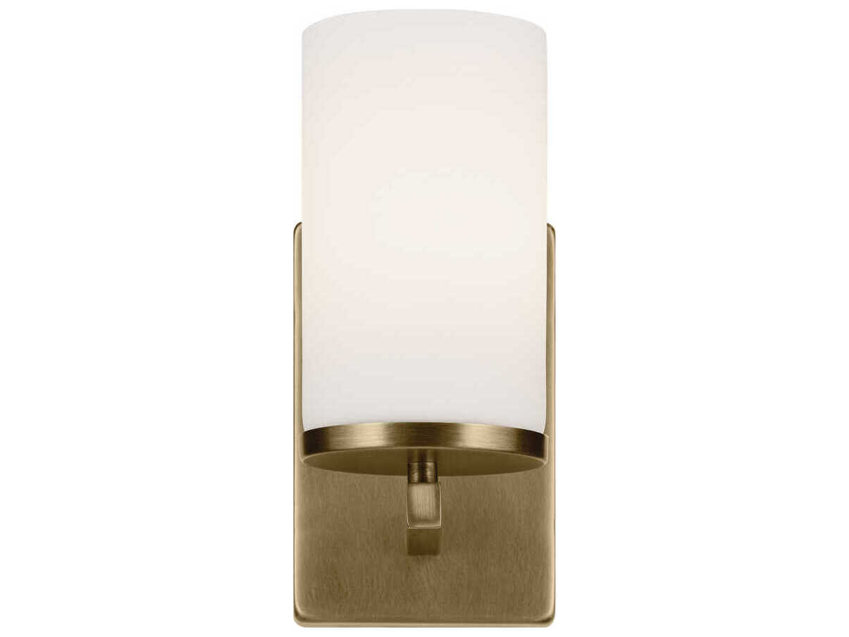 Kichler Crosby 1-Light Natural Brass Wall Sconce