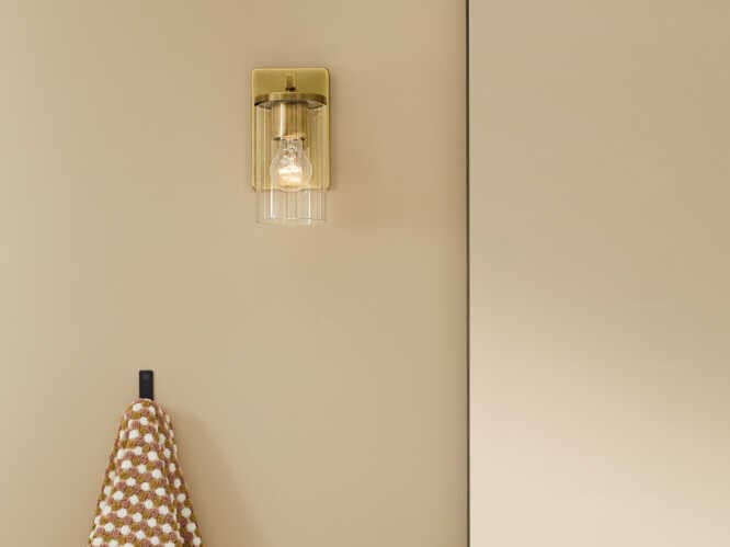 Kichler Crosby 1-Light Natural Brass Wall Sconce