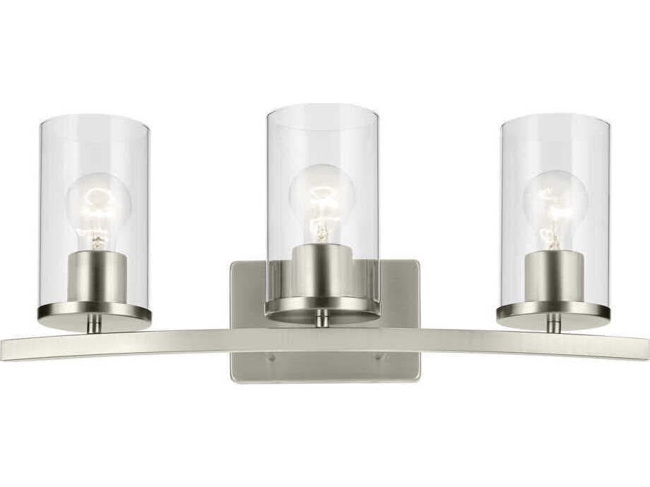 Kichler Crosby 3-Light Brushed Nickel Vanity Light
