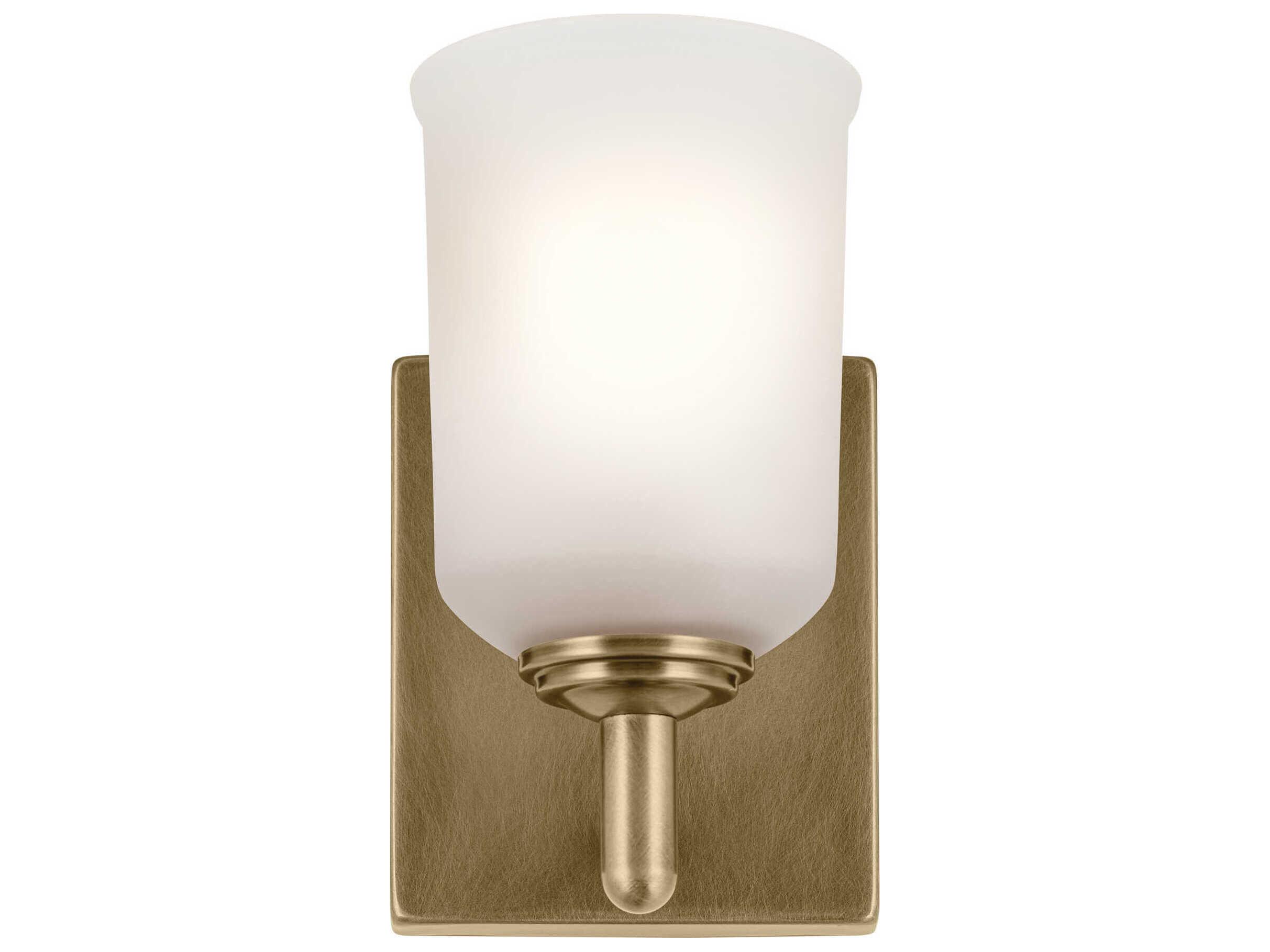 Kichler Shailene 1-Light Natural Brass Wall Sconce