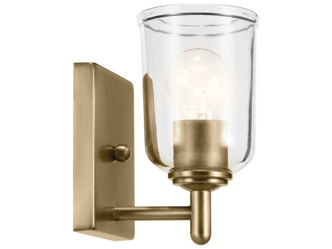 Kichler Shailene 1-Light Natural Brass Wall Sconce
