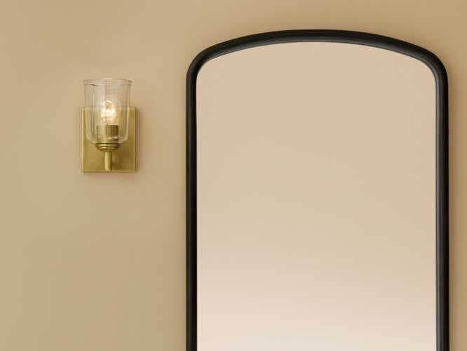 Kichler Shailene 1-Light Natural Brass Wall Sconce