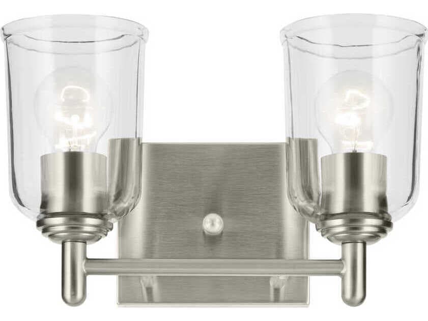 Kichler Shailene 2-Light Brushed Nickel Vanity Light