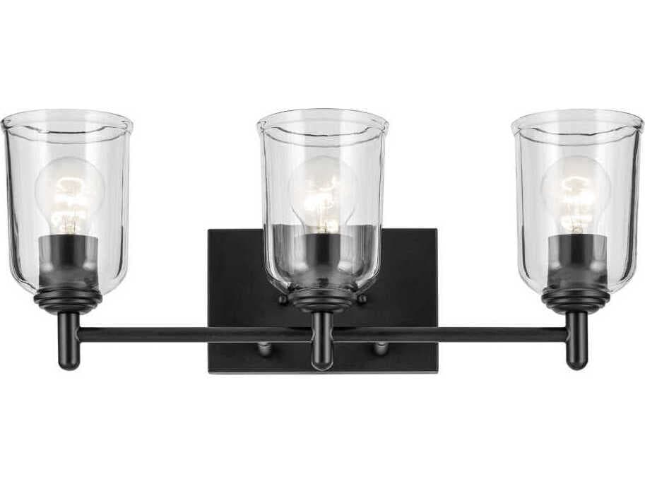 Kichler Shailene 3-Light Black Vanity Light