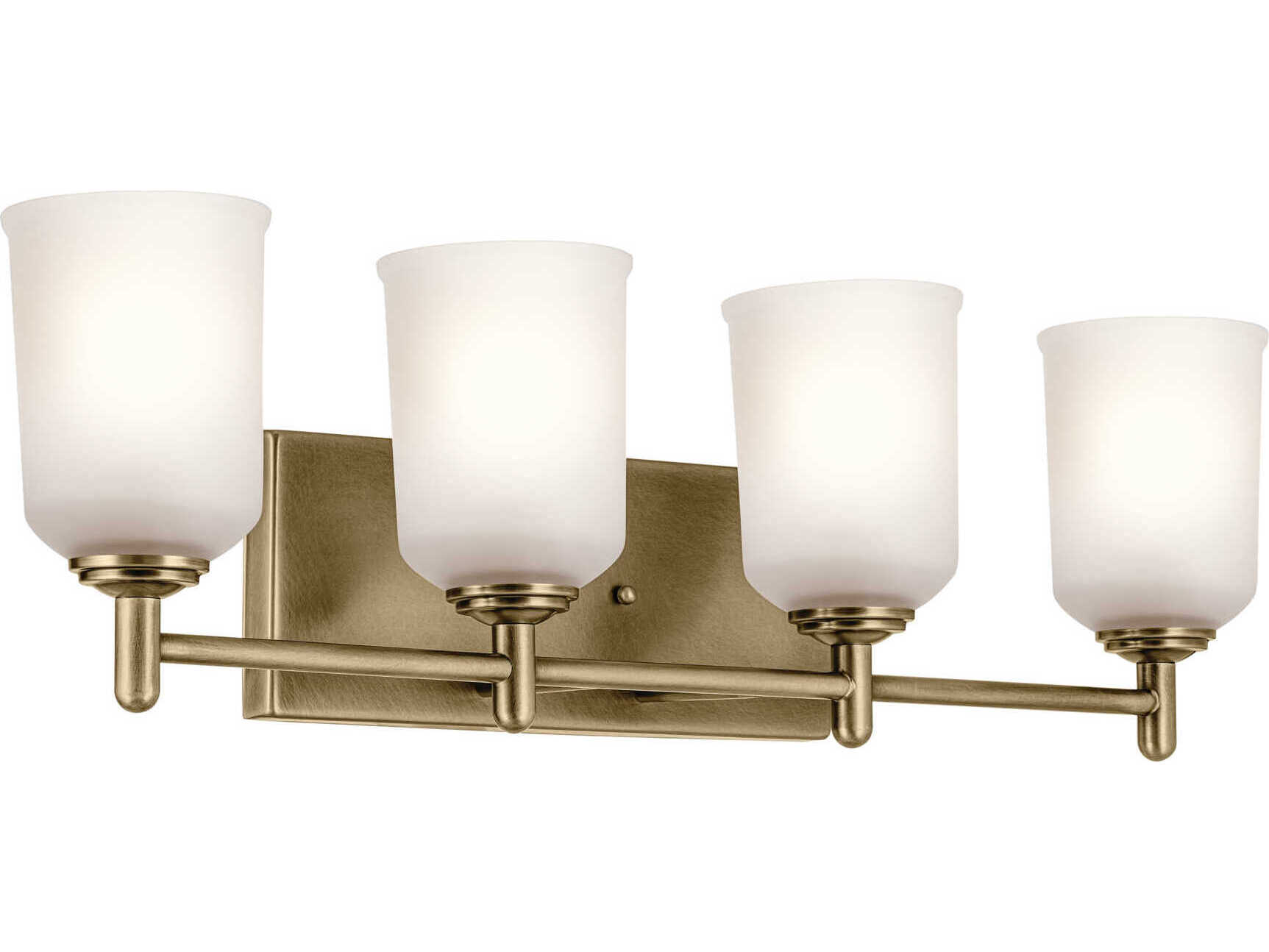 Kichler Shailene 4-Light Natural Brass Vanity Light