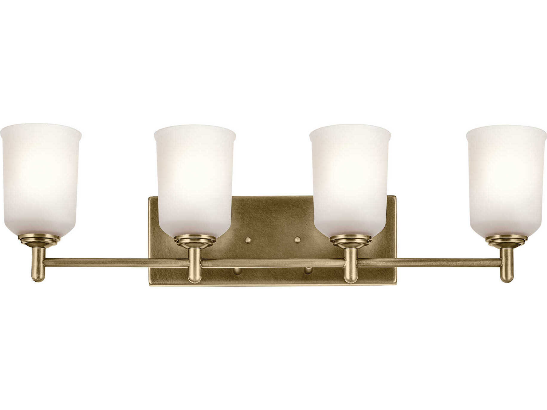 Kichler Shailene 4-Light Natural Brass Vanity Light