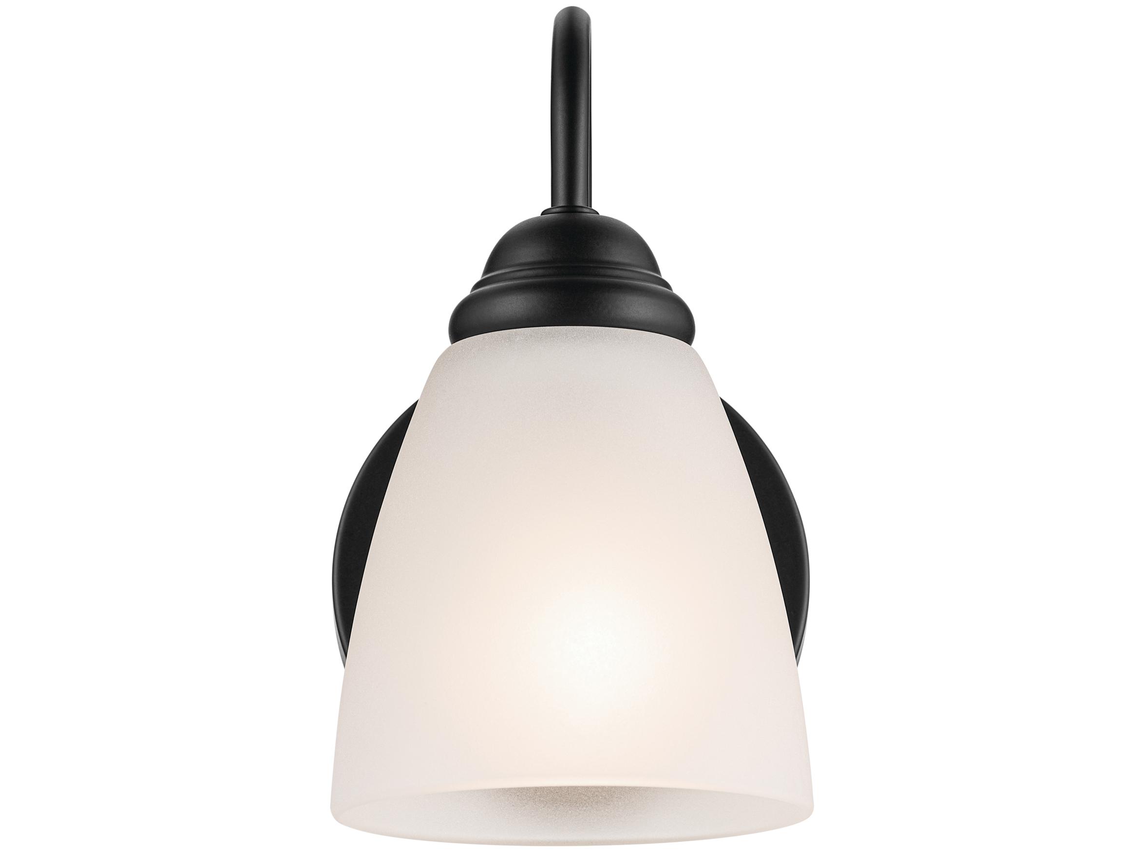 Kichler Jolie 1-Light Black Wall Sconce