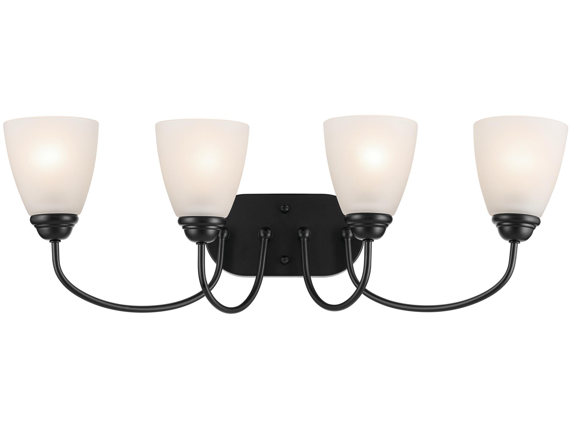 Kichler Jolie 4-Light Black Vanity Light