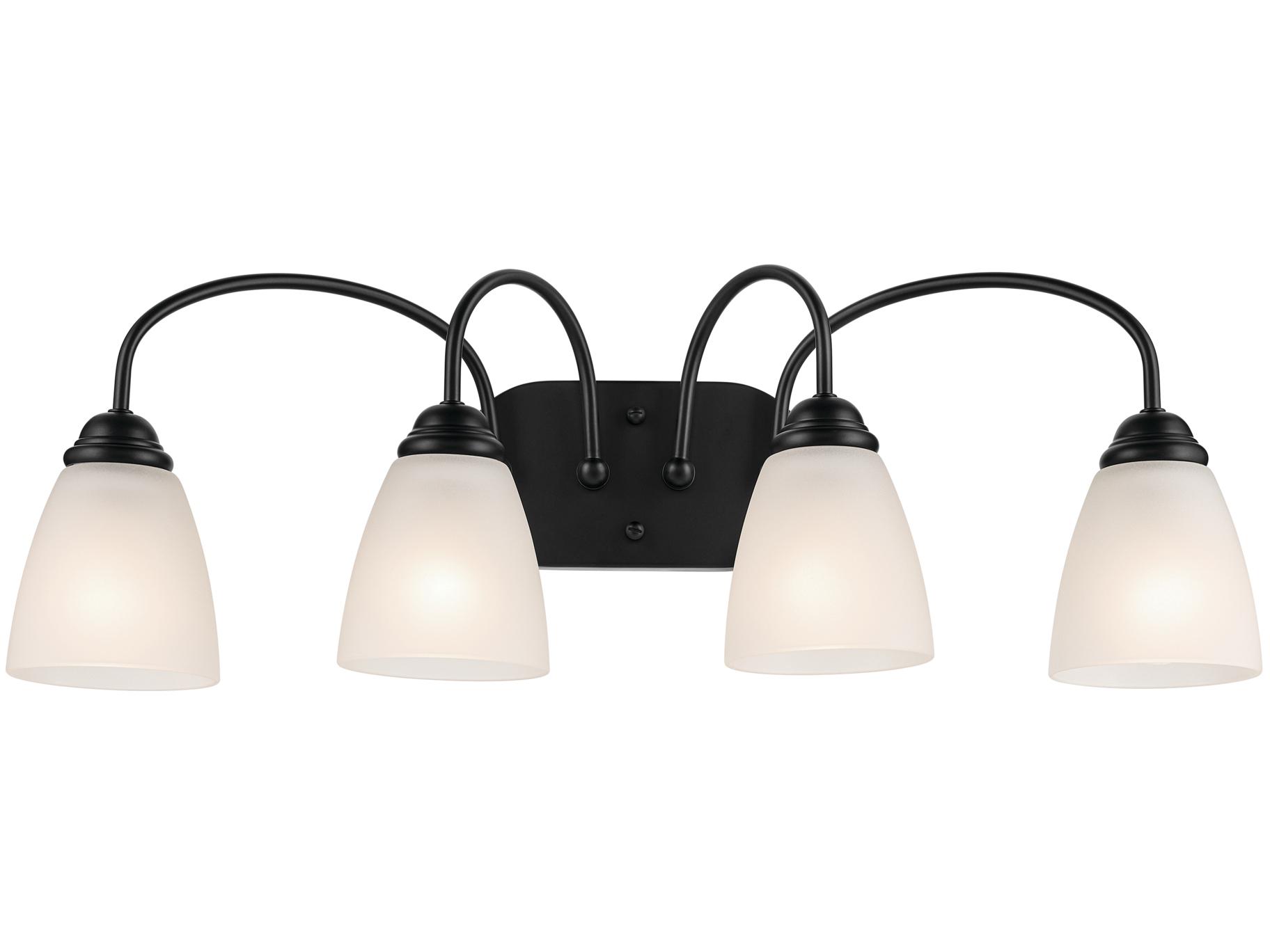 Kichler Jolie 4-Light Black Vanity Light