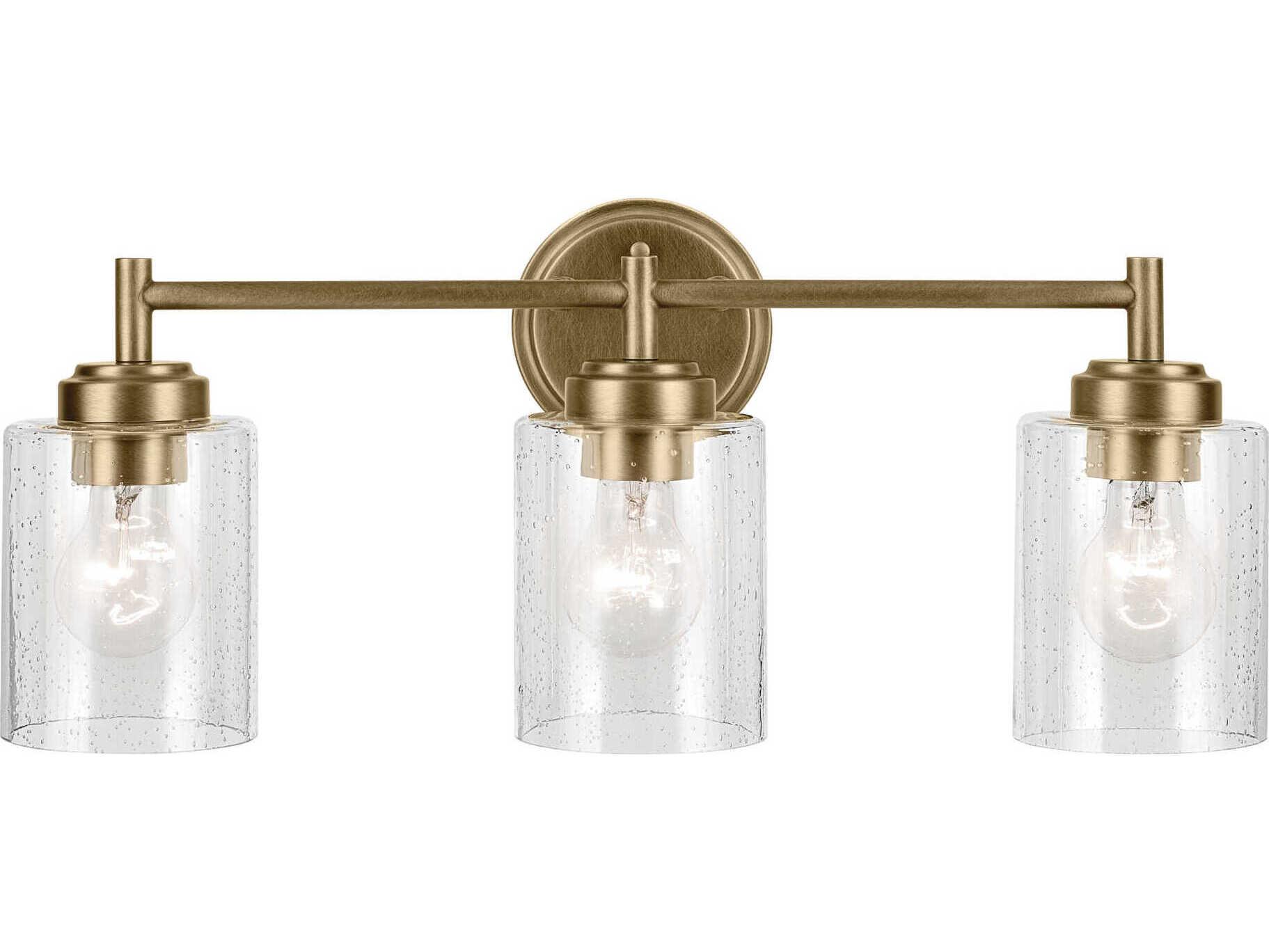 Kichler Winslow 3-Light Natural Brass Vanity Light