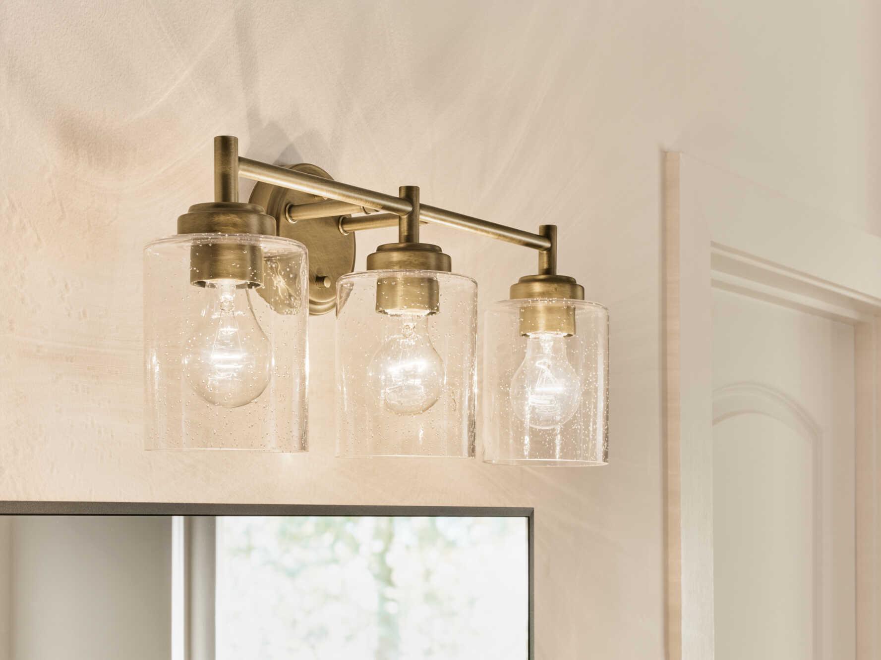 Kichler Winslow 3-Light Natural Brass Vanity Light