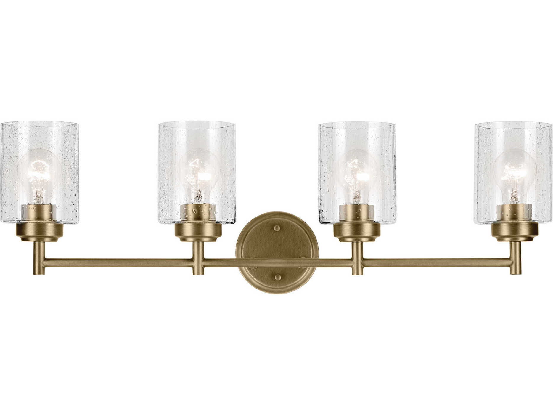 Kichler Winslow 4-Light Natural Brass Vanity Light