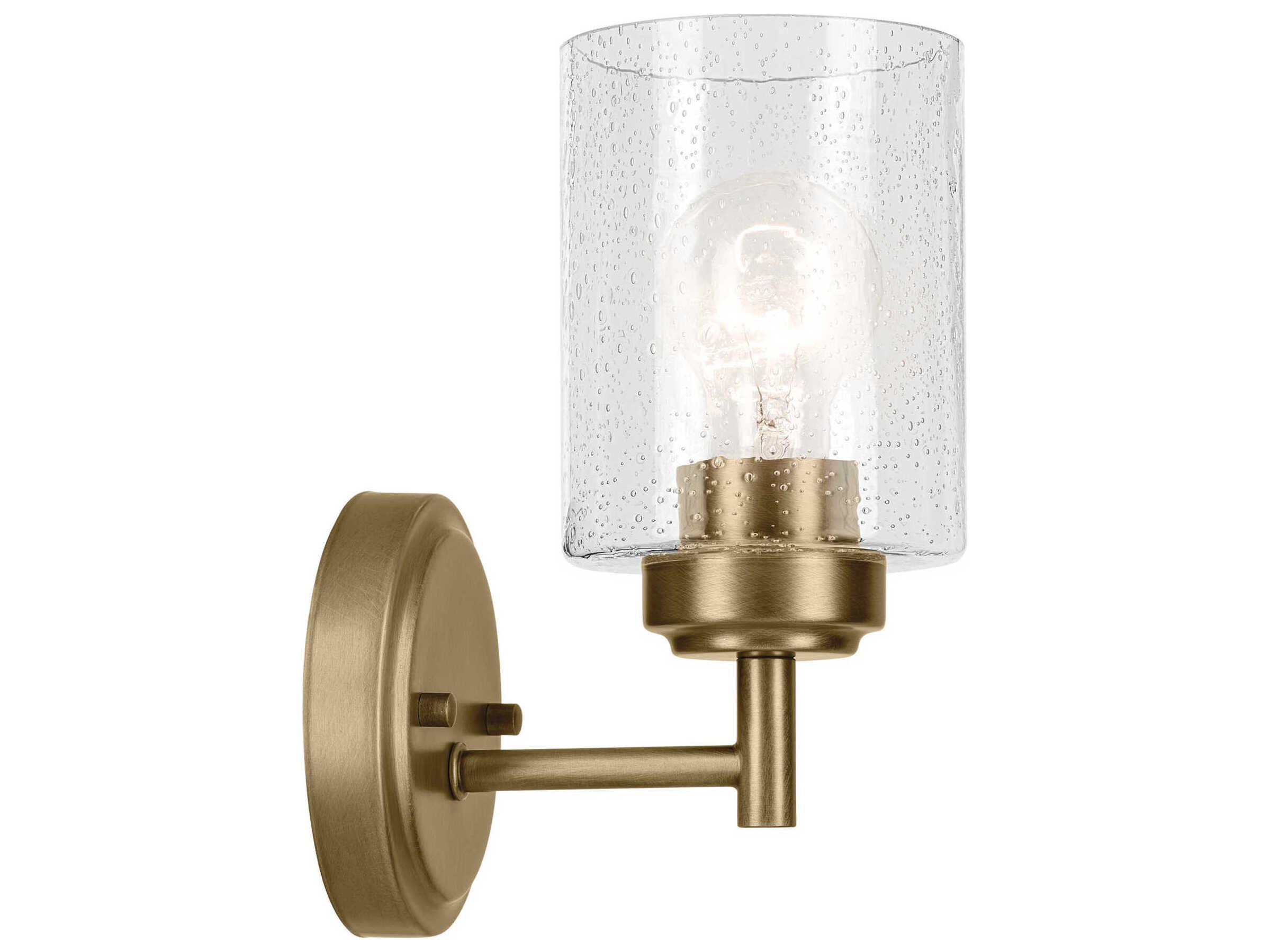 Kichler Winslow 1-Light Natural Brass Wall Sconce