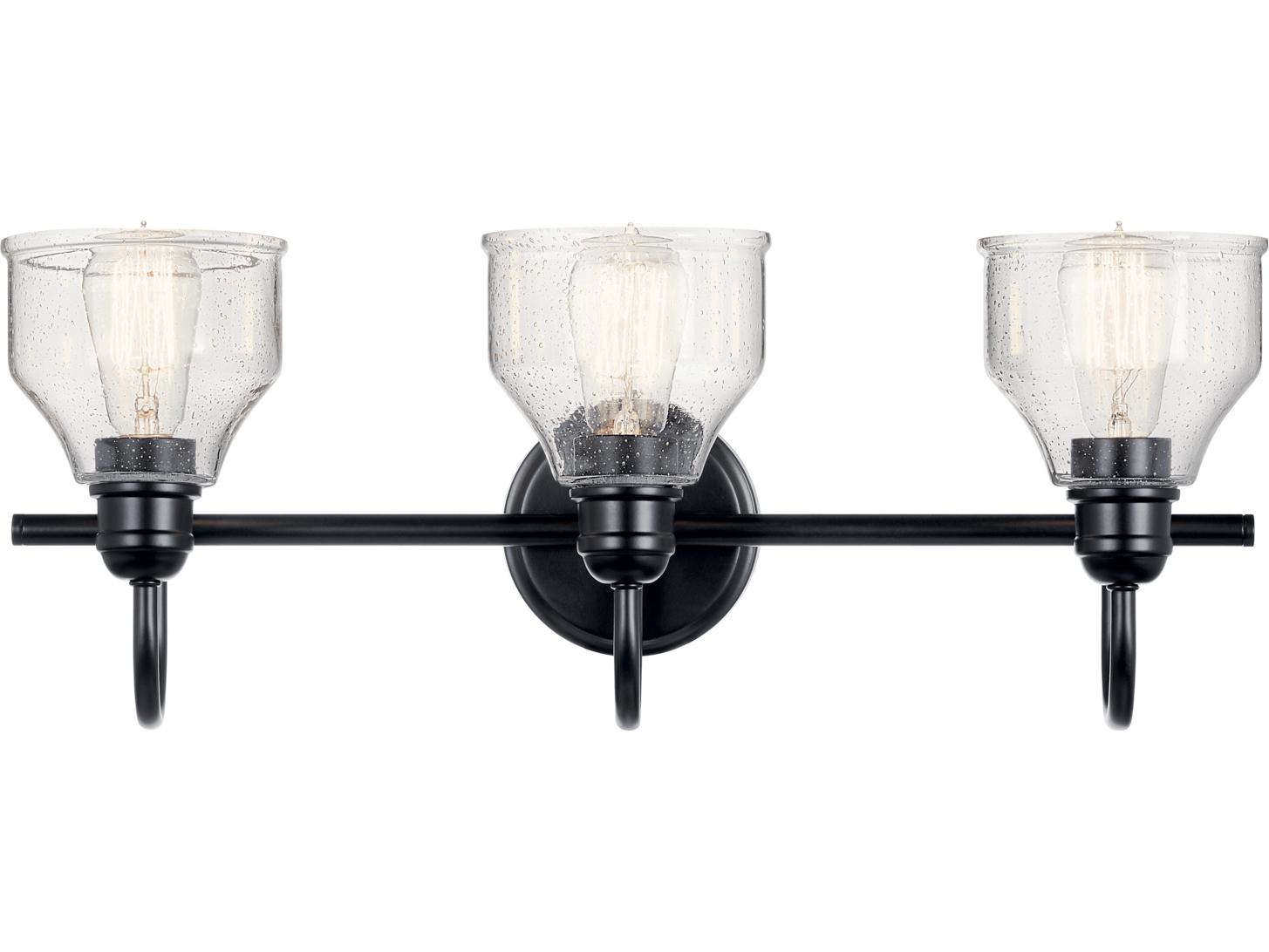 Kichler Avery 3-Light Black Vanity Light