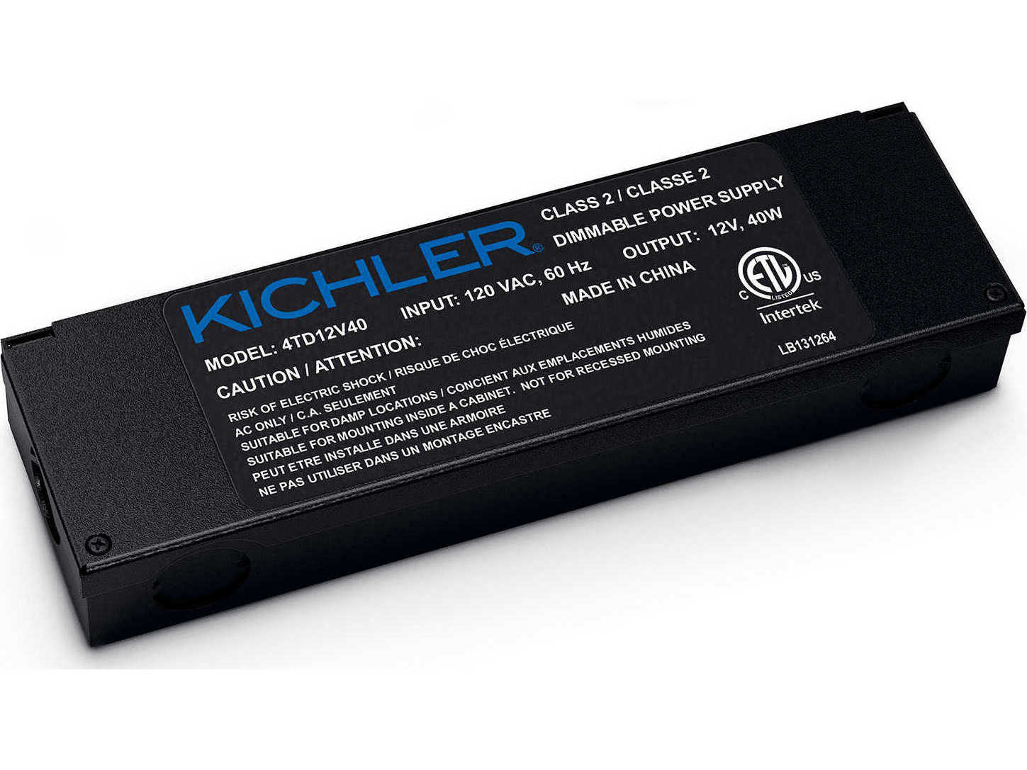 Kichler 40W Dimmable Power Supply