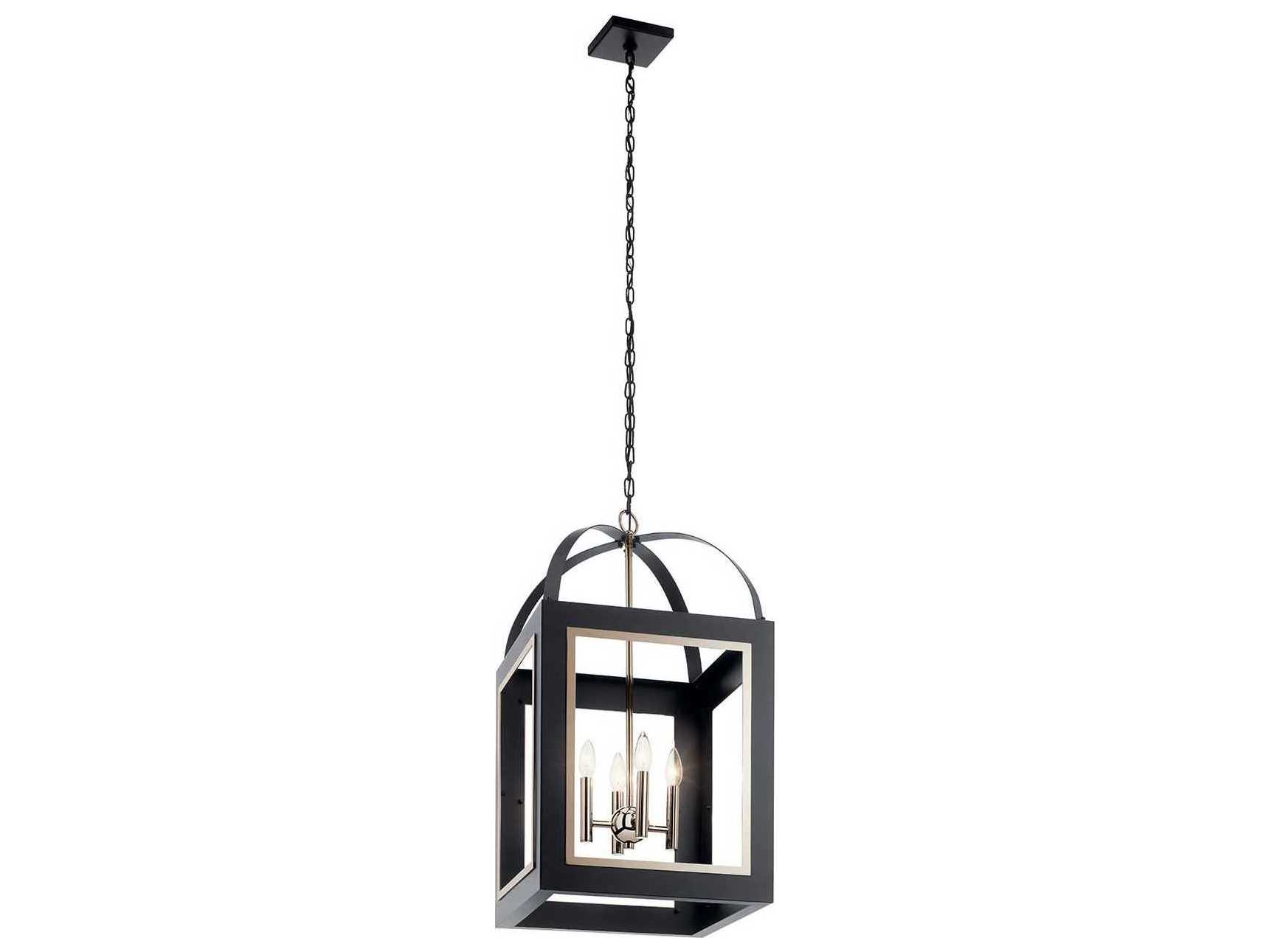 Kichler Vath 4-Light Black Candelabra Chandelier