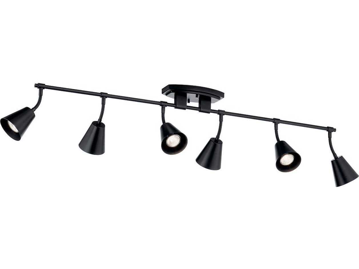 Kichler Sylvia 6-Light Black Linear Track & Rail Light