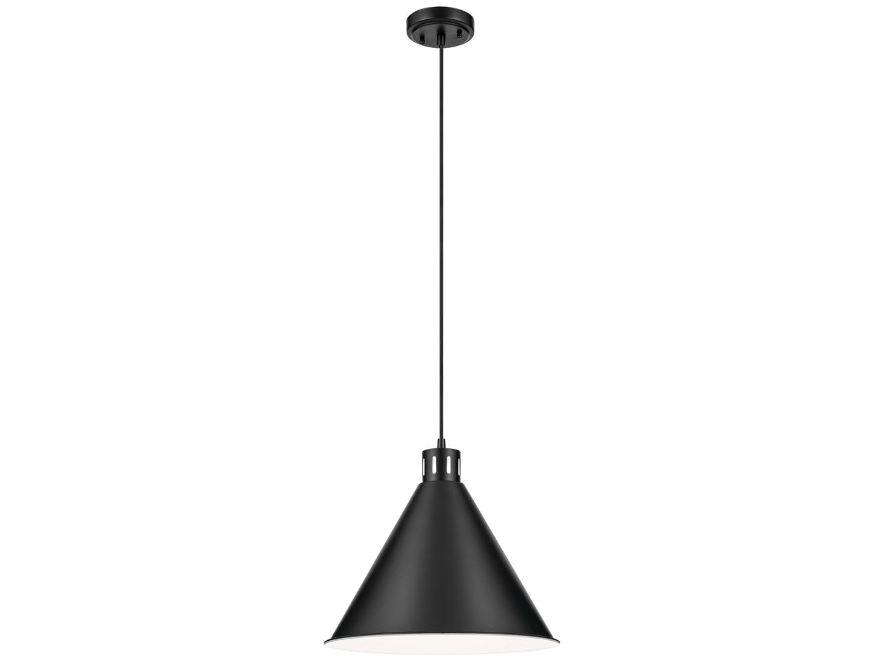Kichler Zailey 1-Light Black Pendant