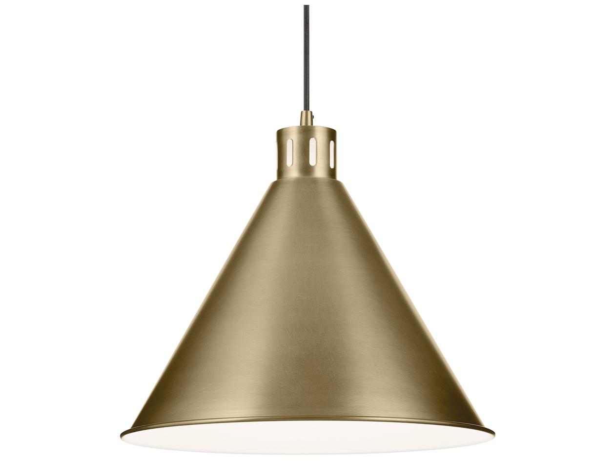 Kichler Zailey 1-Light Natural Brass Pendant