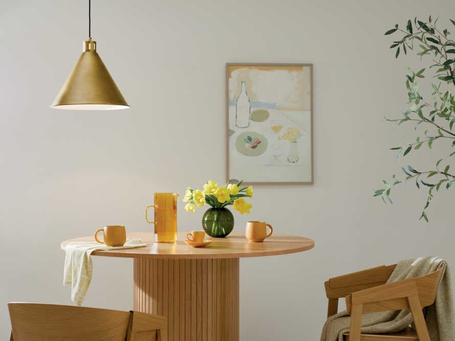 Kichler Zailey 1-Light Natural Brass Pendant