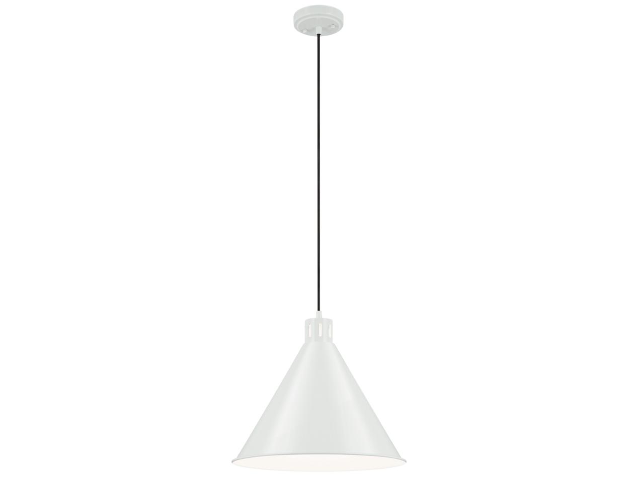 Kichler Zailey 1-Light White Pendant