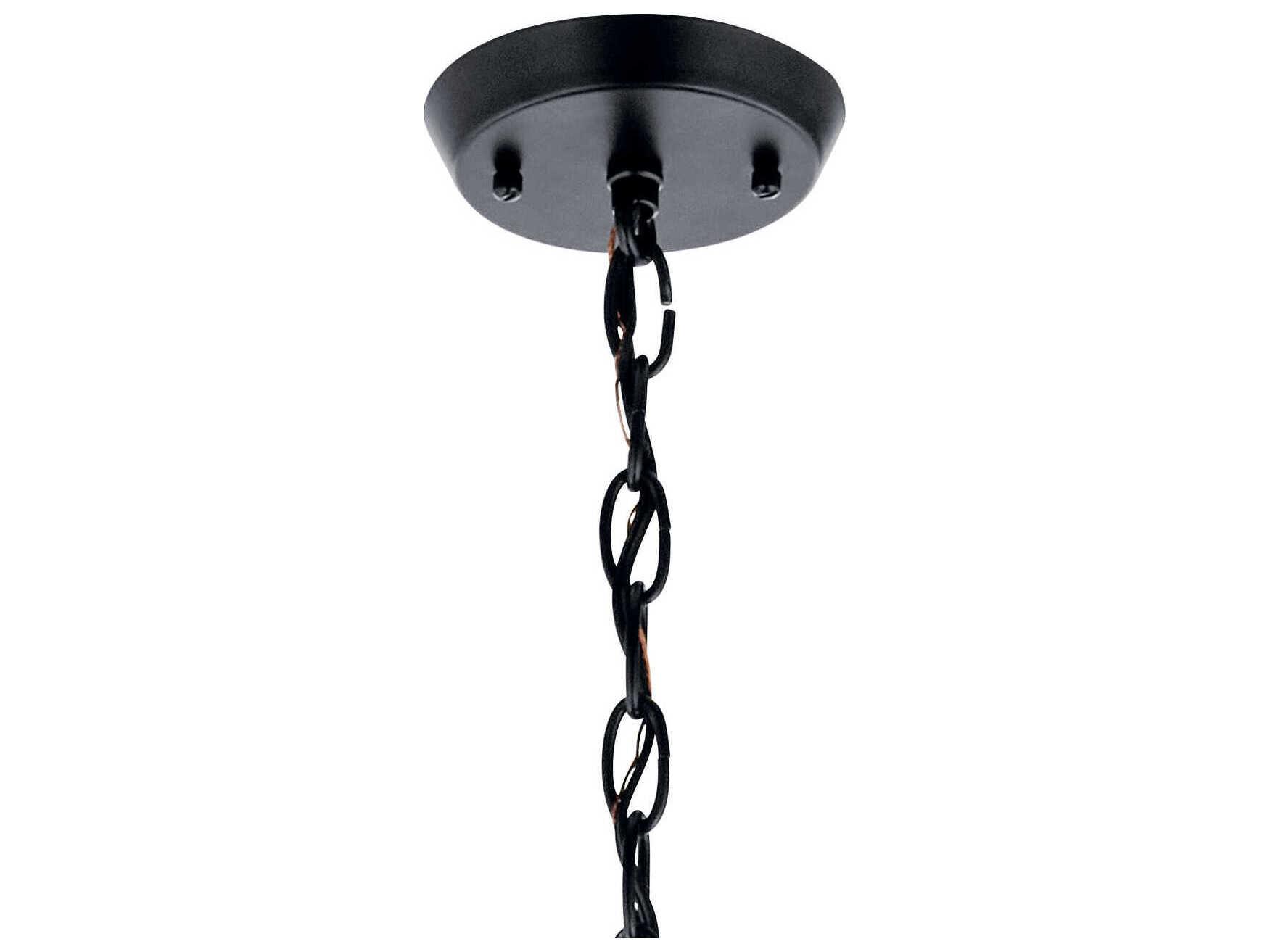 Kichler Kennewick 3-Light Black Candelabra Chandelier