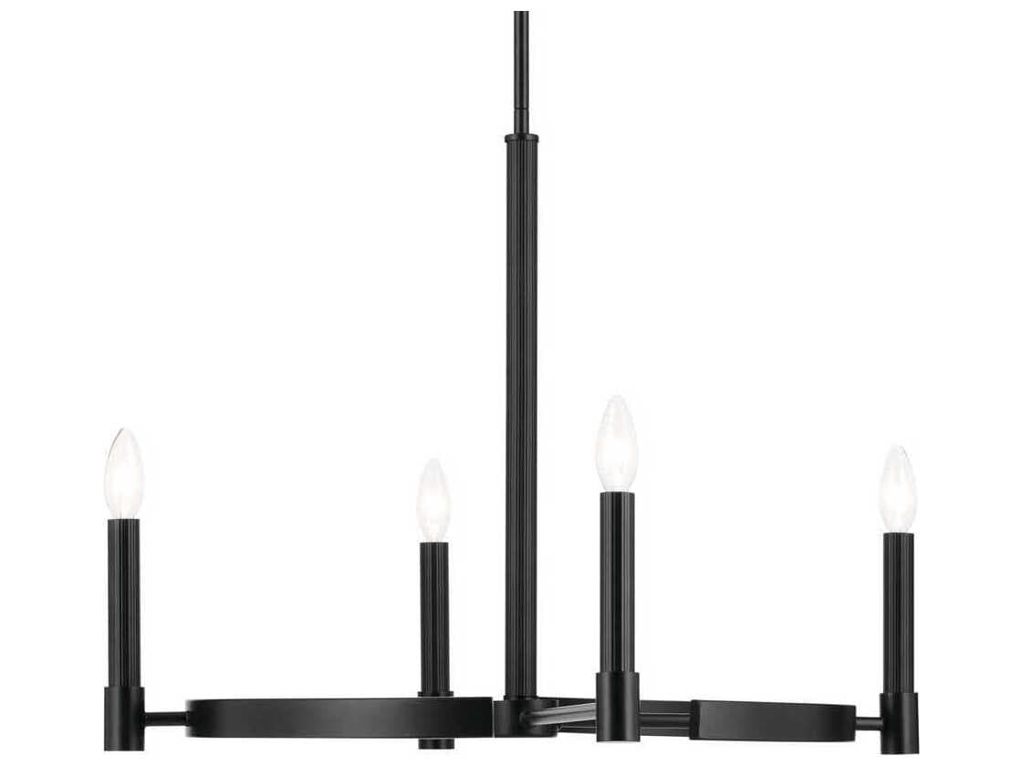 Kichler Tolani 4-Light Black Candelabra Chandelier