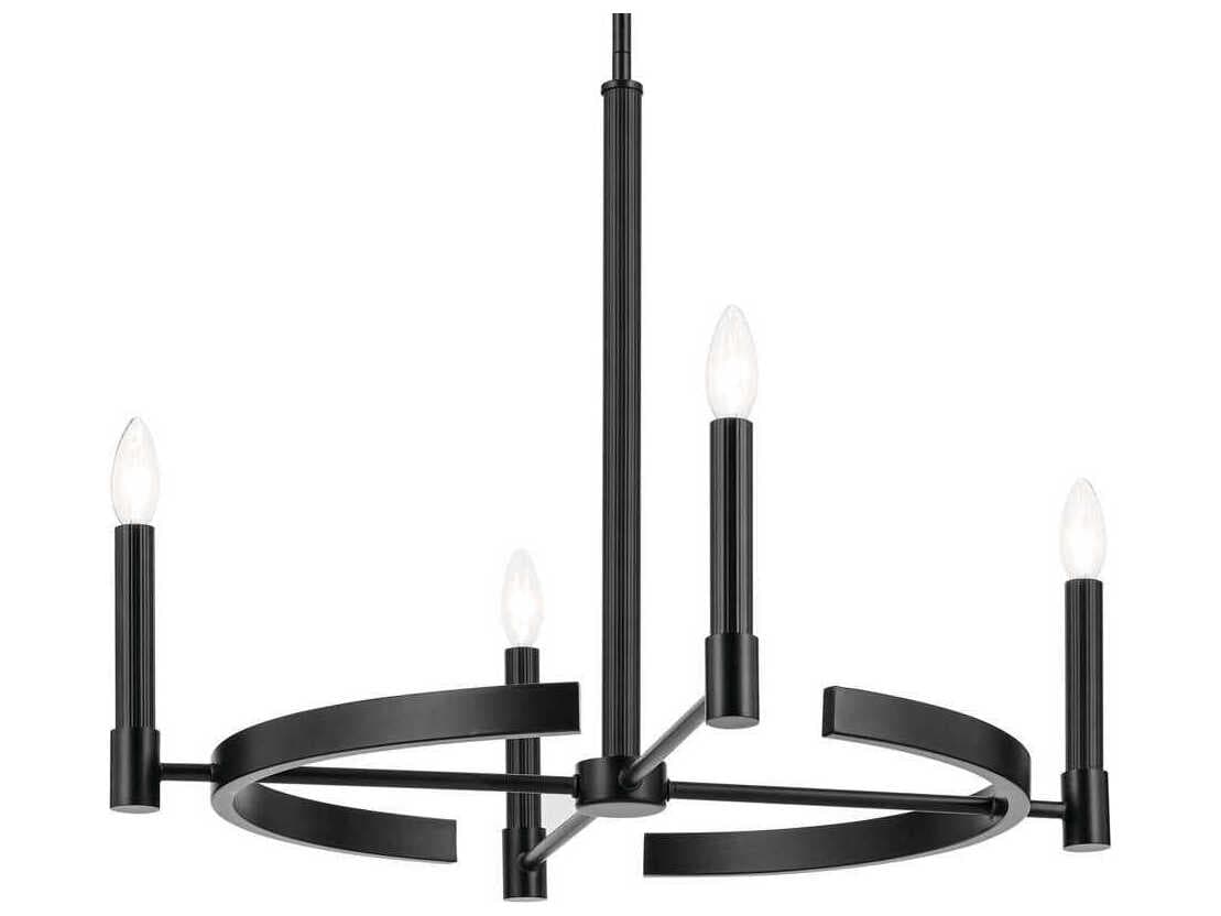 Kichler Tolani 4-Light Black Candelabra Chandelier