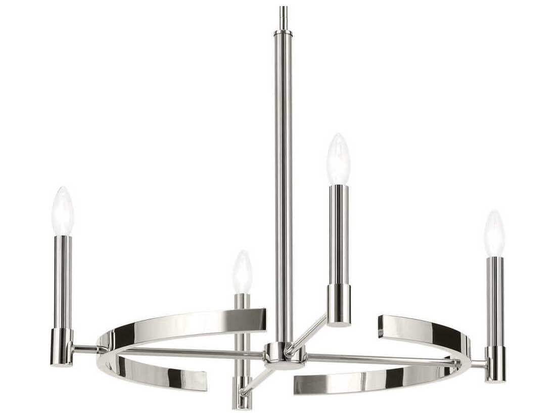 Kichler Tolani 4-Light Polished Nickel Candelabra Chandelier