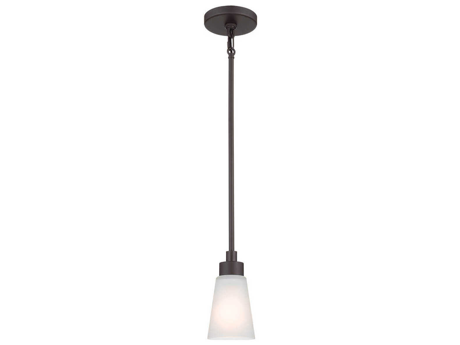 Kichler Erma 1-Light Olde Bronze Glass Empire Mini Pendant