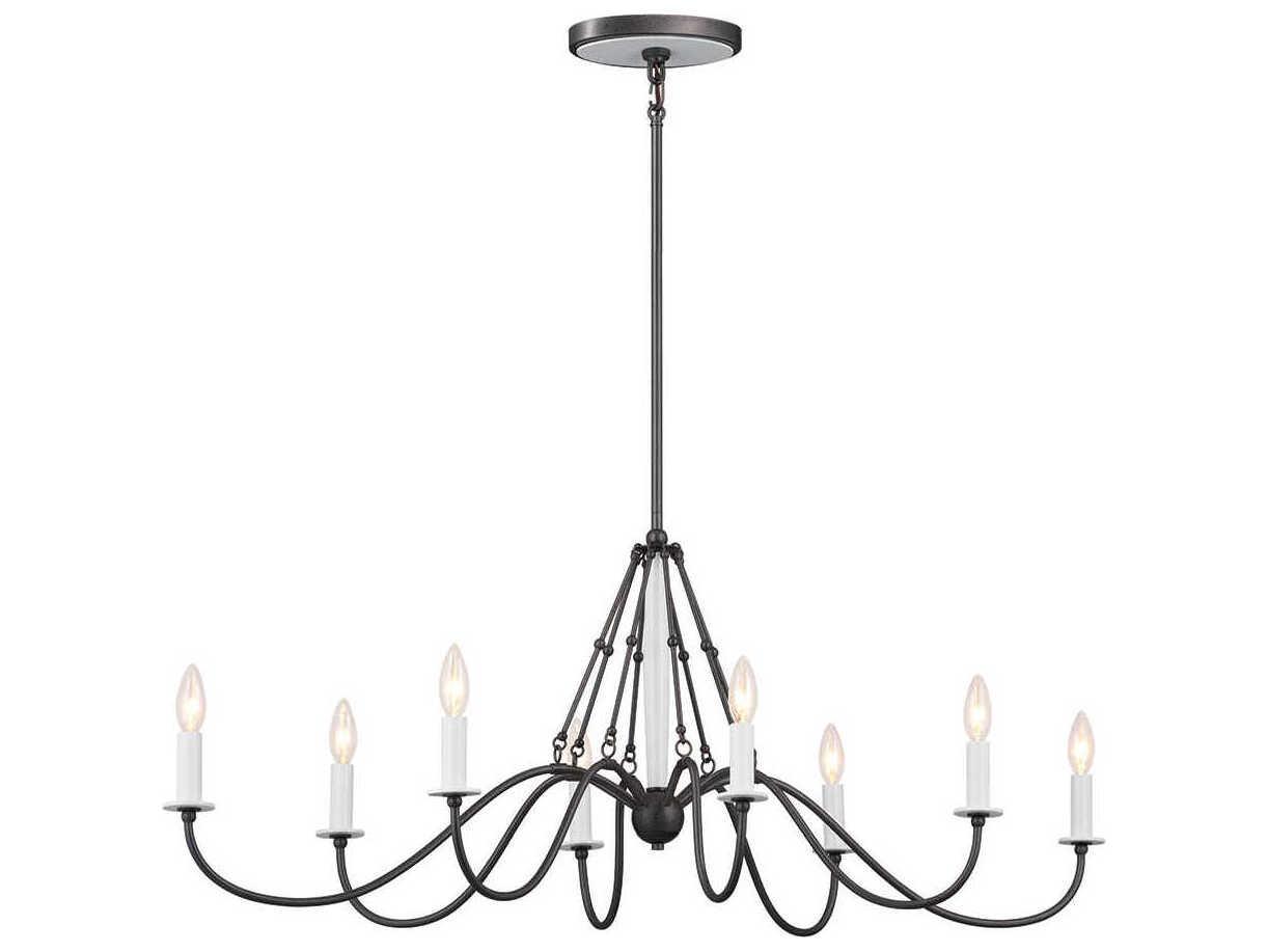 Kichler Freesia 8-Light Anvil Iron Black Island Pendant