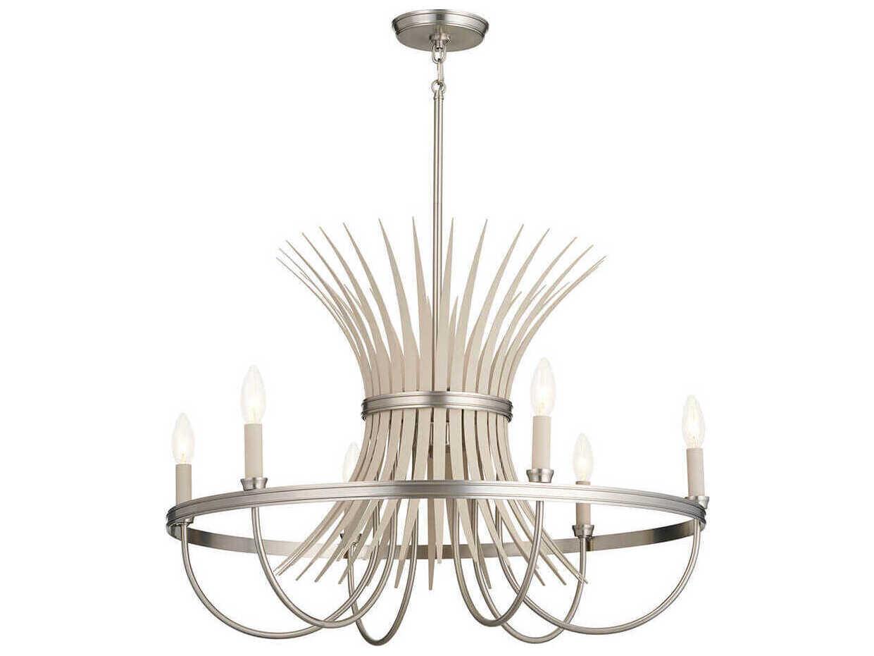 Kichler Baile 6-Light Brushed Nickel Candelabra Chandelier