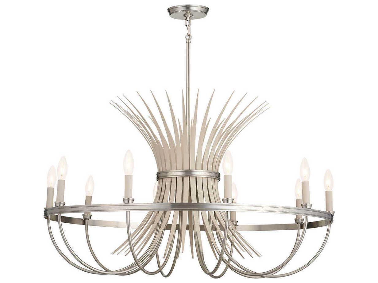 Kichler Baile 10-Light Brushed Nickel Candelabra Chandelier