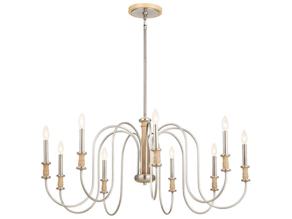 Kichler Karthe 9-Light Brushed Nickel Candelabra Chandelier