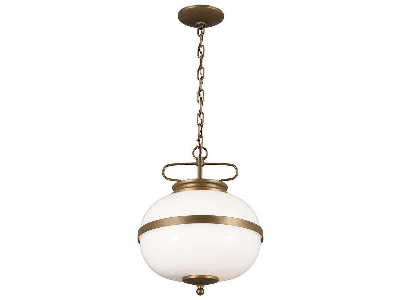 Kichler Opal 2-Light Champagne Bronze Glass Globe Pendant