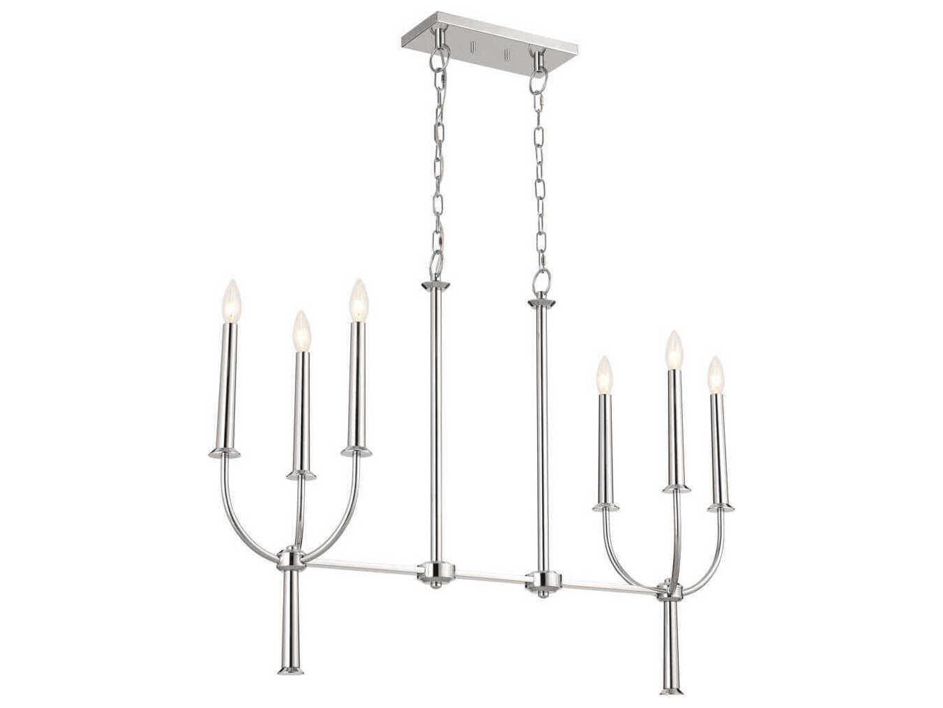 Kichler Florence 6-Light Polished Nickel Island Pendant