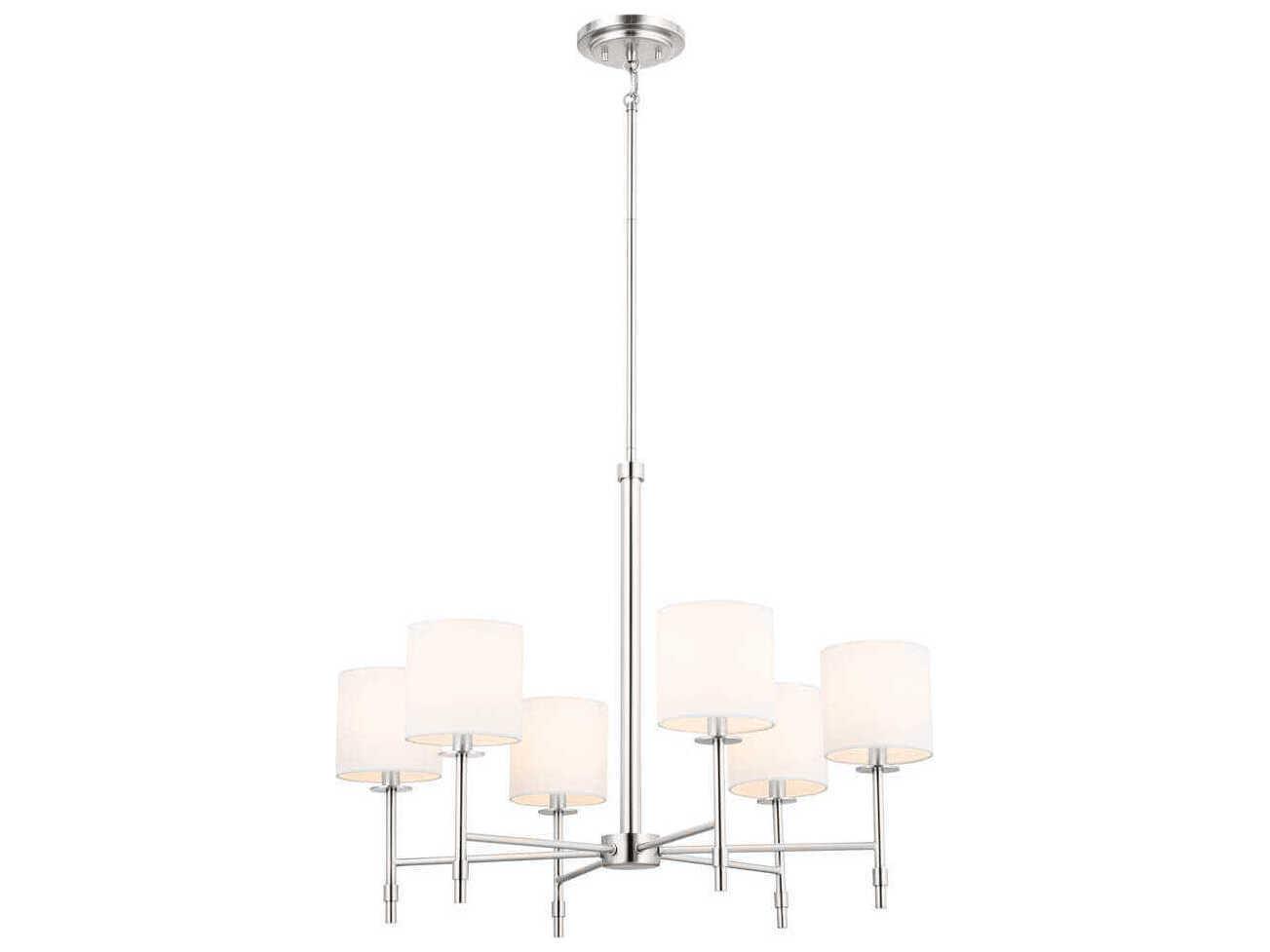 Kichler Ali 6-Light Polished Nickel Drum Chandelier