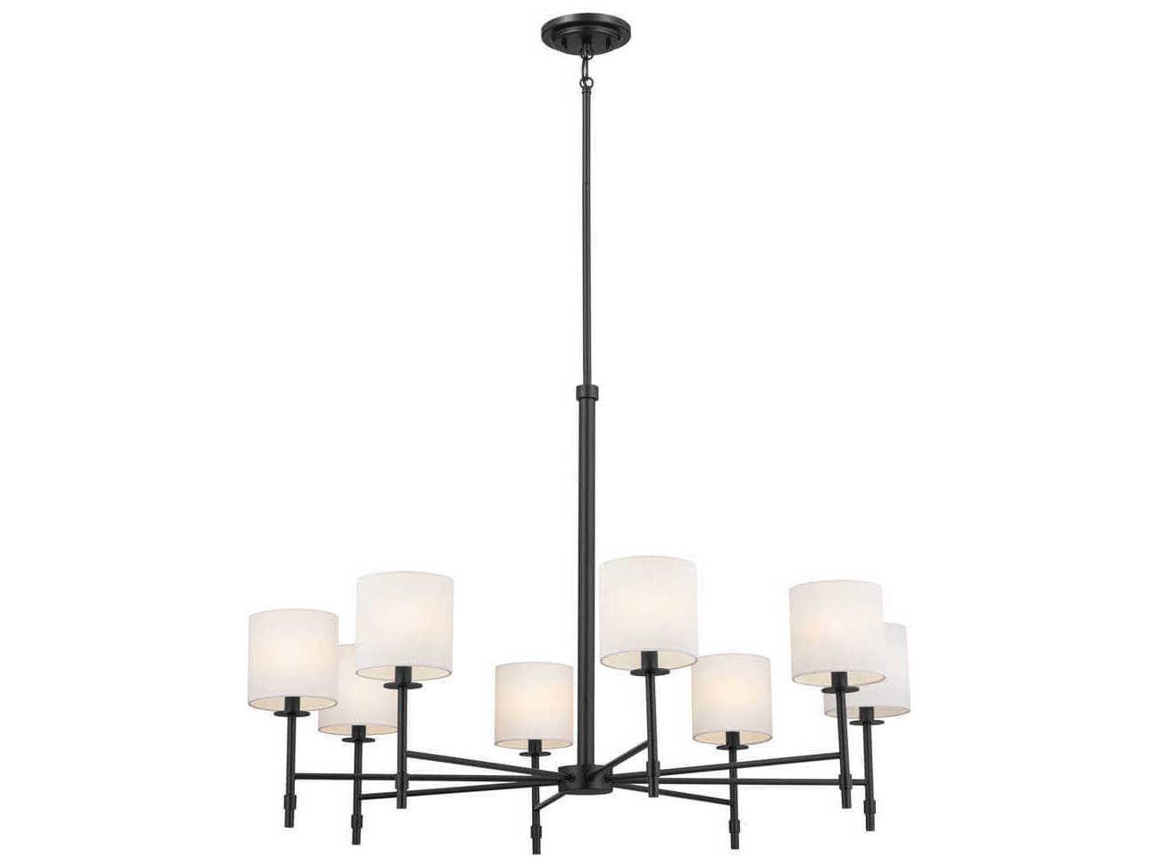 Kichler Ali 8-Light Black Drum Chandelier
