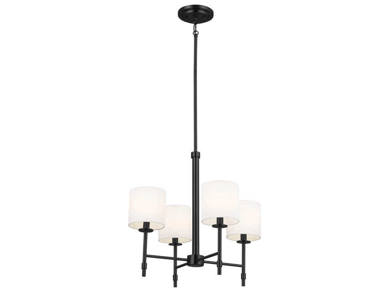 Kichler Ali 4-Light Black Drum Chandelier