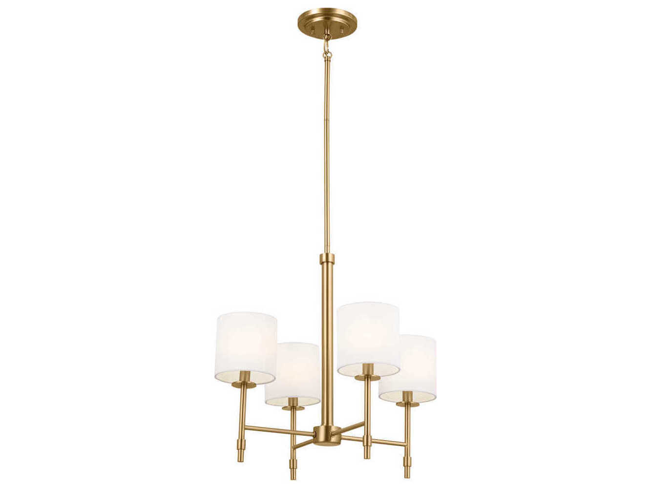 Kichler Ali 4-Light Brushed Natural Brass Drum Chandelier