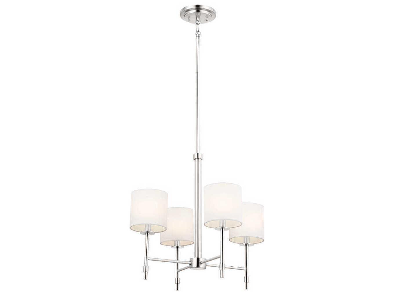 Kichler Ali 4-Light Polished Nickel Drum Chandelier