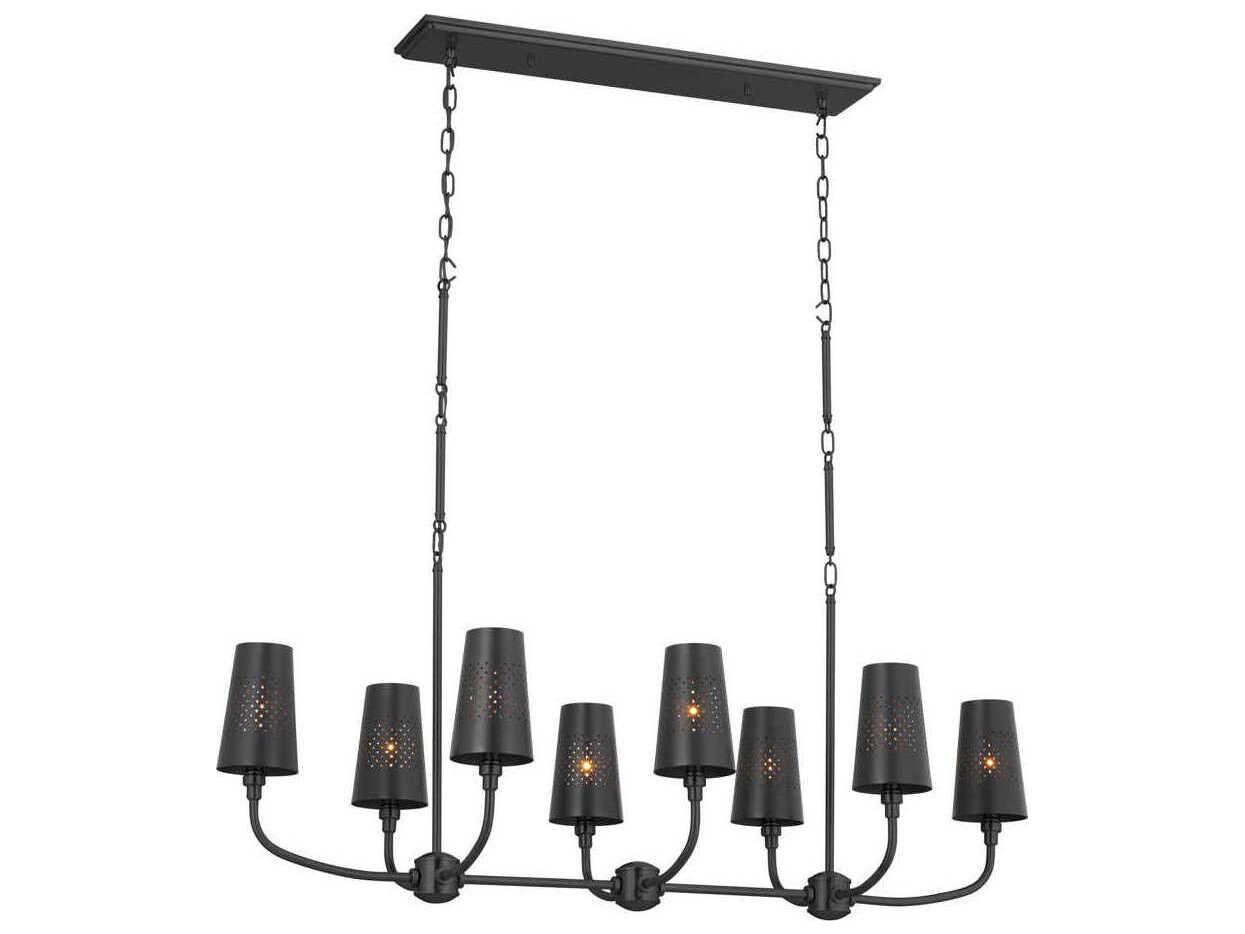 Kichler Adeena 8-Light Black Empire Island Pendant