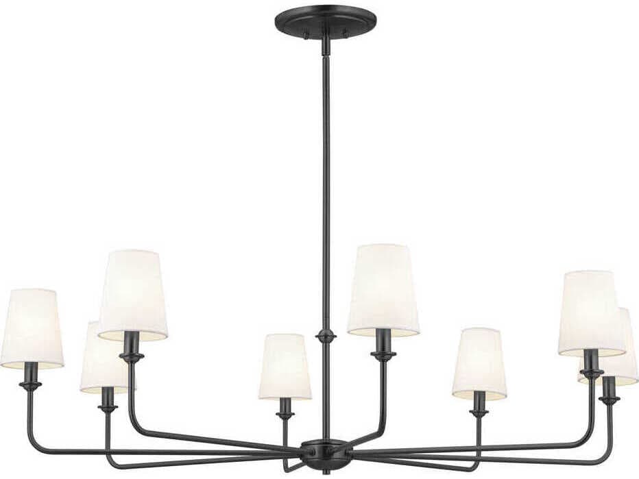 Kichler Pallas 8-Light Black Empire Chandelier