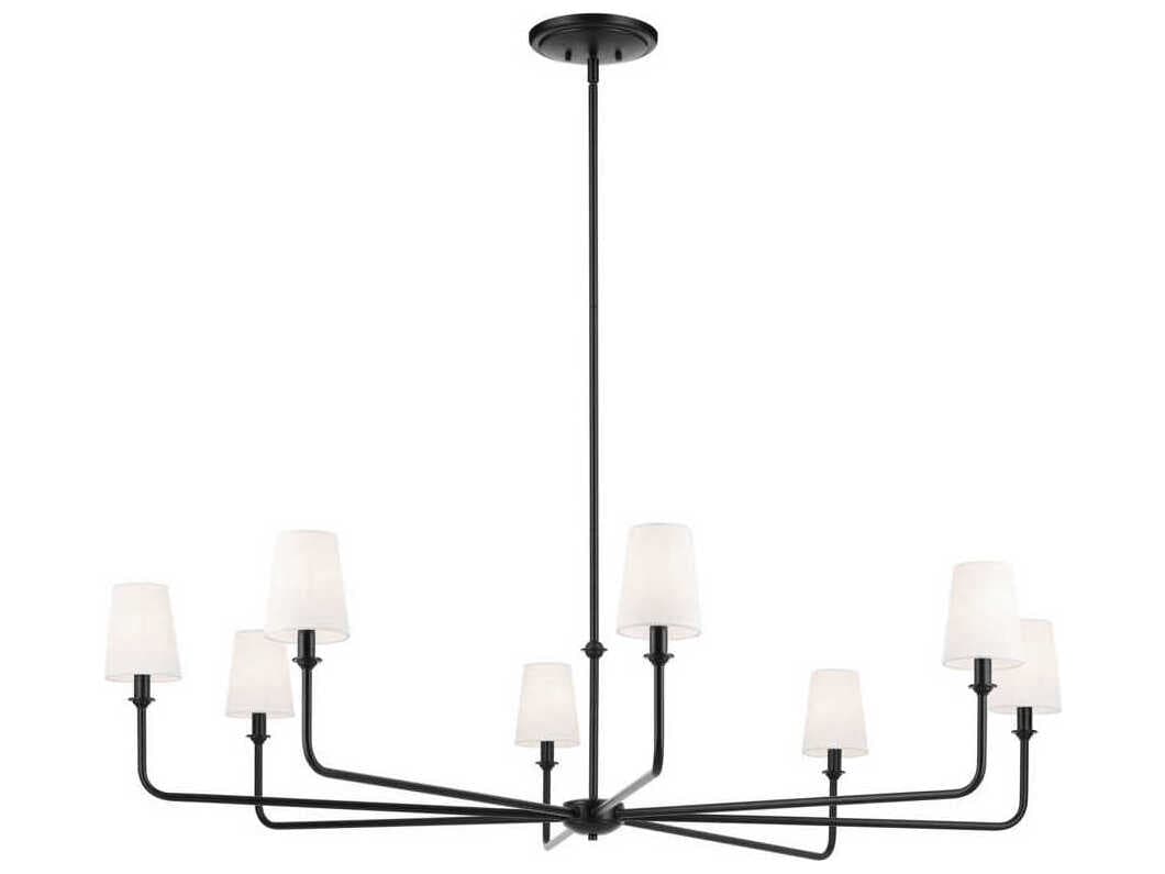 Kichler Pallas 8-Light Black Chandelier