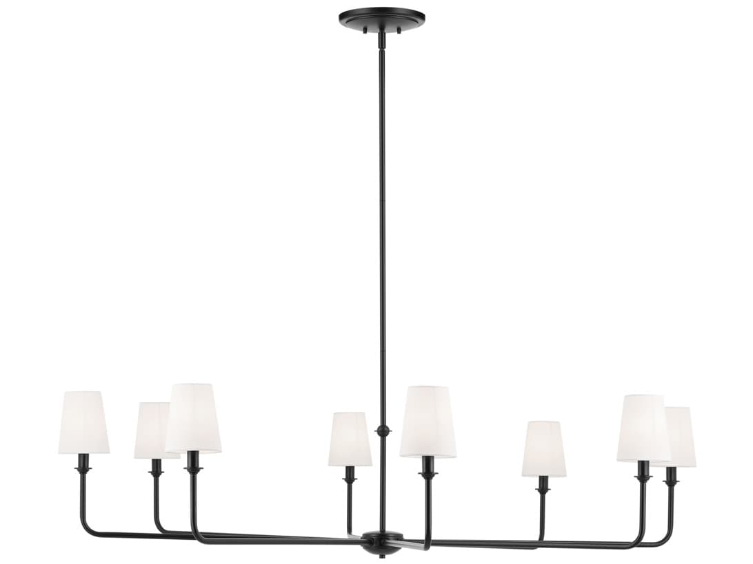 Kichler Pallas 8-Light Black Chandelier