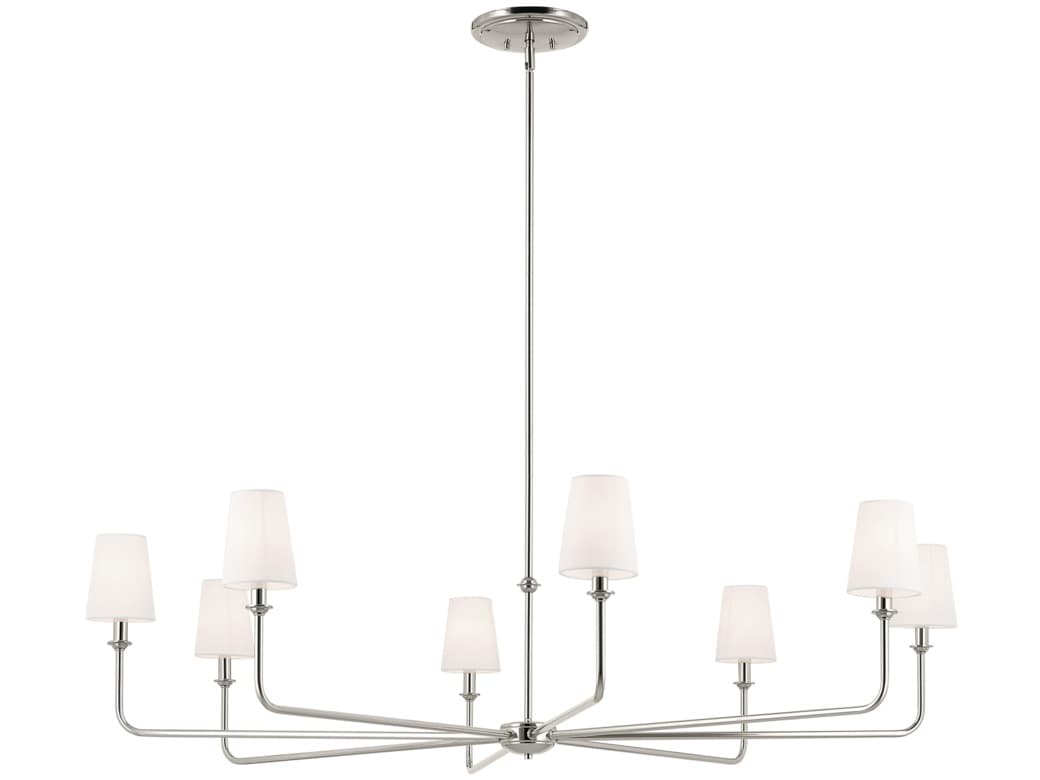 Kichler Pallas 8-Light Polished Nickel Chandelier